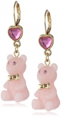 Betsey Johnson Heart Candy Boost Gummy Bear Drop Earrings Betsey Johnson Heart Candy Boost Gummy Bear Drop Earrings