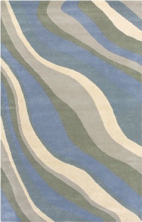 Rizzy Home PR0476 Pandora 8-Feet by 8-Feet Round Area Rug, Blue Rizzy Home PR0476 Pandora 8-Feet by 8-Feet Round Area Rug, Blue