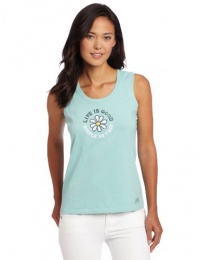 Life is good Women's Sleeveless Scoop Simple Daisy Crusher Tee Life is good Women's Sleeveless Scoop Simple Daisy Crusher Tee