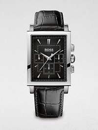 Hugo Boss Men's Slim Ultra Rectangular Chronograph Watch 1512849 Hugo Boss Men's Slim Ultra Rectangular Chronograph Watch 1512849