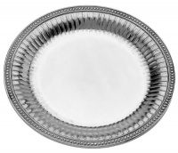 Wilton Armetale Flutes and Pearls Tray, Round, 15-1/2-Inch Wilton Armetale Flutes and Pearls Tray, Round, 15-1/2-Inch