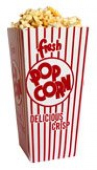 Snappy Popcorn 48E Open-Top Popcorn Box, 100/Case, 6 Pound