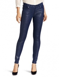 7 For All Mankind Women's Skinny Jean in Midnight Navy Glitter 7 For All Mankind Women's Skinny Jean in Midnight Navy Glitter