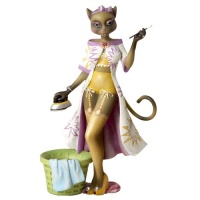 Kurt Adler Alley Cats Resin Yum Yum Ironing Table Piece, 8-Inch Kurt Adler Alley Cats Resin Yum Yum Ironing Table Piece, 8-Inch