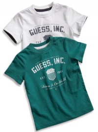 GUESS Kids Baby Boy GUESS Kids INC Screen Tee (12-24M), WHITE (18M)