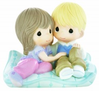 Precious Moments Life Is So Cushy With You By My Side Figurine Precious Moments Life Is So Cushy With You By My Side Figurine