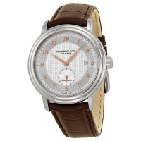 Raymond Weil Maestro Silver Dial Stainless Steel Brown Leather Automatic Mens Watch 2838-SL5-05658 Raymond Weil Maestro Silver Dial Stainless Steel Brown Leather Automatic Mens Watch 2838-SL5-05658