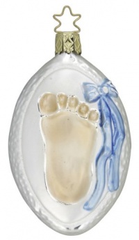 Inge-Glas First Steps Assorted Blue or Pink Ornament Color: Blue Inge-Glas First Steps Assorted Blue or Pink Ornament Color: Blue