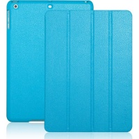 INVELLOP Caribbean Blue Leatherette Case Cover for Apple iPad Air 5g 5th Generation INVELLOP Caribbean Blue Leatherette Case Cover for Apple iPad Air 5g 5th Generation