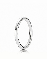PANDORA's sterling silver rounded band looks chic on its own and elegant when stacked with other rings styles. Use your imagination to explore the pretty possibilities. PANDORA's sterling silver rounded band looks chic on its own and elegant when stacked with other rings styles. Use your imagination to explore the pretty possibilities.