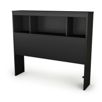 South Shore Spark Collection Twin Bookcase Headboard, Pure Black South Shore Spark Collection Twin Bookcase Headboard, Pure Black