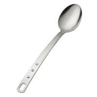 MIU France Polished Stainless Steel Solid Cooking Spoon, 14-Inch
