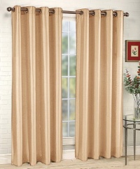 Stylemaster Tribeca 56 by 108-Inch Faux Silk Grommet Panel, Sand Stylemaster Tribeca 56 by 108-Inch Faux Silk Grommet Panel, Sand