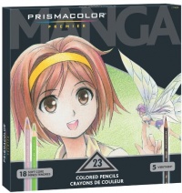 Prismacolor Premier Manga Colored Pencil Set, 23 Colored Manga Pencils (1774800) Prismacolor Premier Manga Colored Pencil Set, 23 Colored Manga Pencils (1774800)