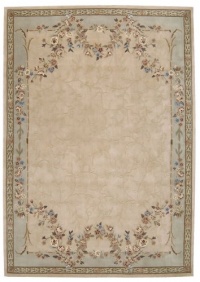 Nourison Rugs Julian Collection JL18 Beige Round 6' x 6' Area Rug Nourison Rugs Julian Collection JL18 Beige Round 6' x 6' Area Rug