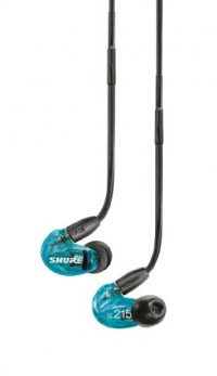 Shure SE215LTD Limited Edition Sound Isolating Earphones with Enhanced Bass, Blue