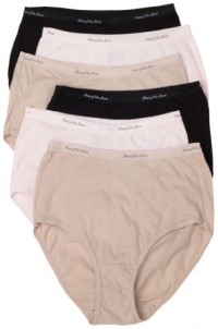 Fruit of the Loom Women's 6-Pack Cotton Body Tone Brief Panties Fruit of the Loom Women's 6-Pack Cotton Body Tone Brief Panties