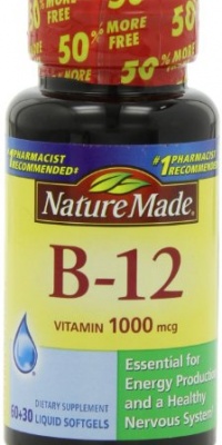 Nature Made Vitamin B-12 Tablets, 1000 Mcg, 90 Count Nature Made Vitamin B-12 Tablets, 1000 Mcg, 90 Count