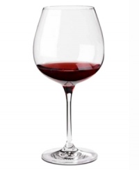 Bring more to the table with a Pinot Noir wine glass designed to enhance taste and resist breakage. Strong, lightweight magnesium fused with brilliant crystal yields ultra-durable stemware that never clouds or dulls. From Wine Enthusiast. Bring more to the table with a Pinot Noir wine glass designed to enhance taste and resist breakage. Strong, lightweight magnesium fused with brilliant crystal yields ultra-durable stemware that never clouds or dulls. From Wine Enthusiast.