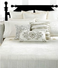 Martha Stewart Shimmer King Quilted Coverlet Shimmer (Ivory/Gray) Martha Stewart Shimmer King Quilted Coverlet Shimmer (Ivory/Gray)