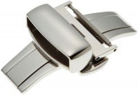 Hadley-Roma 20-mm Stainless Steel Push Button Deployment Clasp Hadley-Roma 20-mm Stainless Steel Push Button Deployment Clasp