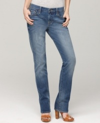 Lucky Brand Jeans' Sweet N Straights fit just right – not too baggy, not too tight. The lighter blue wash looks relaxed and vintage-inspired! Lucky Brand Jeans' Sweet N Straights fit just right – not too baggy, not too tight. The lighter blue wash looks relaxed and vintage-inspired!