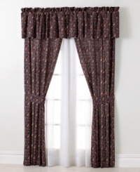 Complete the look of your room with this Tommy Hilfiger Shelburne Paisley window valance featuring a landscape of multi-paisley print. Complete the look of your room with this Tommy Hilfiger Shelburne Paisley window valance featuring a landscape of multi-paisley print.