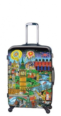 Heys USA Luggage Fazzino London Lights 30 Inch Hardside Spinner Heys USA Luggage Fazzino London Lights 30 Inch Hardside Spinner