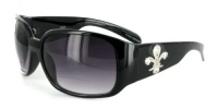 Fleur-de-Lis Bifocal Sunglasses with Genuine Swarovski Crystals for Modern, Youthful Women Who Need to Read in the Sun. (Black/Smoke +2.50) Fleur-de-Lis Bifocal Sunglasses with Genuine Swarovski Crystals for Modern, Youthful Women Who Need to Read in the Sun. (Black/Smoke +2.50)