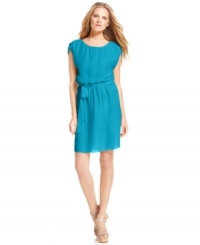 In a relaxed fit, this petite MICHAEL Michael Kors dress is both effortlessly chic and figure flattering! In a relaxed fit, this petite MICHAEL Michael Kors dress is both effortlessly chic and figure flattering!