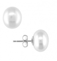 Stainless Steel Freshwater White Pearl Earrings With Hypoallergenic Backs (7.5-8 mm) Stainless Steel Freshwater White Pearl Earrings With Hypoallergenic Backs (7.5-8 mm)