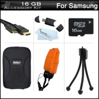 16GB Accessories Kit For Samsung HMX-W200 Waterproof HD Pocket Camcorder Includes 16GB High Speed Micro SD Memory Card + FLOAT STRAP + Mini HDMI Cable + USB 2.0 Card Reader + Case + Mini TableTop Tripod + More 16GB Accessories Kit For Samsung HMX-W200 Waterproof HD Pocket Camcorder Includes 16GB High Speed Micro SD Memory Card + FLOAT STRAP + Mini HDMI Cable + USB 2.0 Card Reader + Case + Mini TableTop Tripod + More
