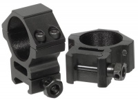 AccuShot Premium 30mm Weaver Style See-Thru Medium Porfile Rings AccuShot Premium 30mm Weaver Style See-Thru Medium Porfile Rings