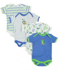 Bon Bebe Skater Gator 4-Pack Bodysuits - royal blue, 3 - 6 months Bon Bebe Skater Gator 4-Pack Bodysuits - royal blue, 3 - 6 months