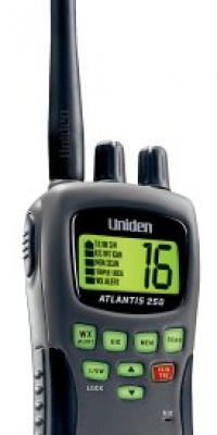 Uniden Atlantis 250BK Black Waterproof Handheld VHF Marine Radio Uniden Atlantis 250BK Black Waterproof Handheld VHF Marine Radio