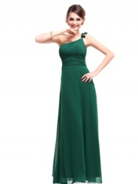 Ever Pretty Flower Ruffles One Shoulder Empire Line Formal Dress 09596 Ever Pretty Flower Ruffles One Shoulder Empire Line Formal Dress 09596
