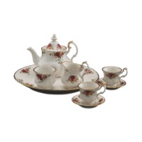 Royal Albert Old Country Roses Le Petite 9-Piece Tea Set Royal Albert Old Country Roses Le Petite 9-Piece Tea Set
