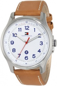 Tommy Hilfiger Men's 1710311 Classic Stainless Steel case and brown leather strap Watch Tommy Hilfiger Men's 1710311 Classic Stainless Steel case and brown leather strap Watch