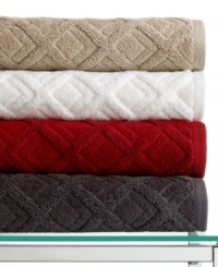 Boasting an exceptionally soft hand, this jacquard woven washcloth from Hotel Collection features a tonal diamond pattern for a luxurious look and feel. Choose from four sophisticated hues. Boasting an exceptionally soft hand, this jacquard woven washcloth from Hotel Collection features a tonal diamond pattern for a luxurious look and feel. Choose from four sophisticated hues.