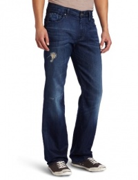 7 For All Mankind Men's Austyn Relaxed Straight Jean, Deep Blue Distressed, 36 7 For All Mankind Men's Austyn Relaxed Straight Jean, Deep Blue Distressed, 36