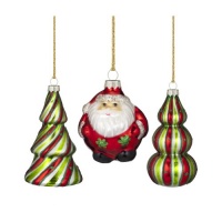 Marquis by Waterford Roly Poly Santa Figurine, Set of 3 Marquis by Waterford Roly Poly Santa Figurine, Set of 3