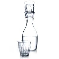 Royal VKB French Carafe Set, Glass Carafe with Four Glass Tumblers Royal VKB French Carafe Set, Glass Carafe with Four Glass Tumblers