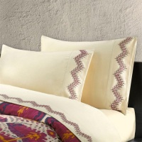 Natori Chapan 300TC 4-Piece Sheet Set Oyster Grey, California King Natori Chapan 300TC 4-Piece Sheet Set Oyster Grey, California King