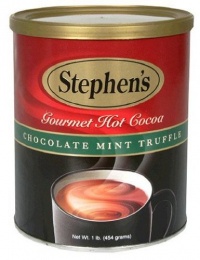 Stephen's Gourmet Hot Cocoa, Chocolate Mint Truffle - 1lb. Canister Stephen's Gourmet Hot Cocoa, Chocolate Mint Truffle - 1lb. Canister