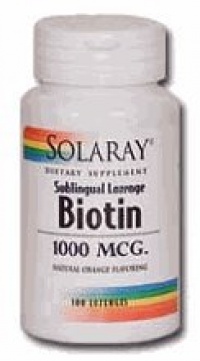 Solaray - Biotin 1000 Lozenge Orange Orange 1000mcg - 100 lozenges Solaray - Biotin 1000 Lozenge Orange Orange 1000mcg - 100 lozenges