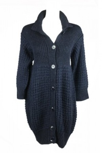 Stella McCartney womens chunky knit button front sweater Stella McCartney womens chunky knit button front sweater