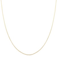 14 Karat Yellow Gold 0.7-mm Diamond-cut Cable Chain (16 Inch) 14 Karat Yellow Gold 0.7-mm Diamond-cut Cable Chain (16 Inch)