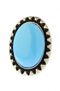 TRENDY FASHION OVAL ACRYLIC RING BY FASHION DESTINATION | (Blue) TRENDY FASHION OVAL ACRYLIC RING BY FASHION DESTINATION | (Blue)