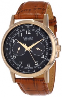 Citizen Men's AO9003-08E Eco-Drive Rose Gold Tone Day-Date Watch Citizen Men's AO9003-08E Eco-Drive Rose Gold Tone Day-Date Watch