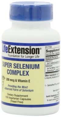 Life Extension - Super Selenium Complex 200 mcg & Vitamin E Life Extension 100 VCaps Life Extension - Super Selenium Complex 200 mcg & Vitamin E Life Extension 100 VCaps